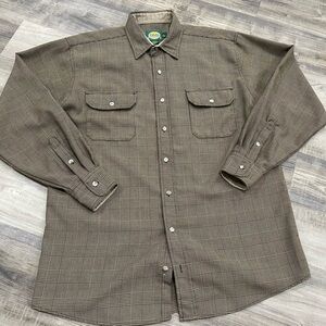 Cabela’s Glen Plaid Button Down Shirt – Large Tall